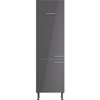 OPTIFIT OPTIFIT Hochschrank für Einbaukühlschrank 'Optikomfort Jonte984' anthrazit/eichefarben 60 x 211,8 x 58,4 cm