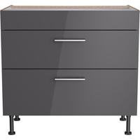 OPTIFIT OPTIFIT Unterschrank für Kochfeld 'Optikomfort Jonte984' anthrazit/eichefarben 90 x 87 x 58,4 cm