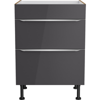 OPTIFIT OPTIFIT Unterschrank für Kochfeld 'Optikomfort Linus984' anthrazit/eichefarben 60 x 87 x 58,4 cm