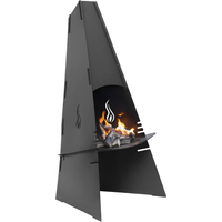 Aduro Aduro Gartenkamin Stahl schwarz 60 x 124 x 58 cm