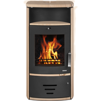 Accente International Kaminofen 'Modena 2.0' Stahl/Sandstein 6 kW