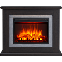 CrownFlame Elektrokamin 'Charon' dunkelbraun 2 kW