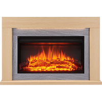 CrownFlame Elektrokamin 'Xerxes' hellbraun 2 kW