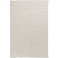 Schöner Wohnen Kollektion In-& Outdoor-Teppich 'Summer' creme Quadrate 133 x 190 cm