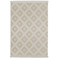 Schöner Wohnen Kollektion In-& Outdoor-Teppich 'Summer' beige Quadrate 133 x 190 cm