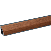 Kaindl Wandanschlußprofil 'Nuss Butcherblock 3324' braun 3000 x 16 x 28 mm