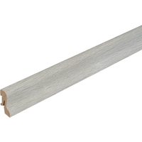 Kosche Laminatsockelleiste Kinger Silber 2400 x 40 x 20 mm