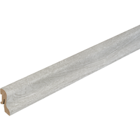 Kosche Laminatsockelleiste Veroni Silber 2400 x 40 x 20 mm