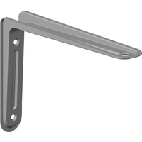 Element System Metallkonsole 'Arena' grau 15 x 22 cm