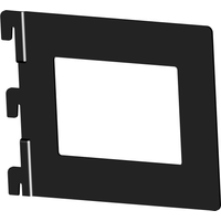 Element System Bücherbügel 'Karthago' schwarz 5 x 11,8 x 14,3 cm