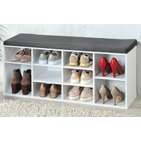 Kesper Kesper Schuhschrank mit Sitzkissen weiß 103,5 x 48 x 29,5 cm
