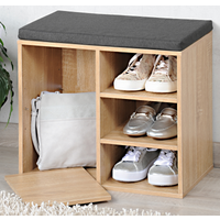 Kesper Kesper Schuhschrank braun 51,5 x 29,5 x 48 cm mit Sitzkissen