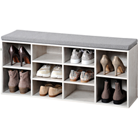 Kesper Kesper Schuhschrank weiß 103,5 x 48 x 29,5 cm mit Sitzkissen