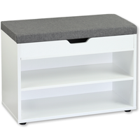 Kesper Kesper Schuhschrank mit Sitzkissen weiß 60 x 30 x 45 cm