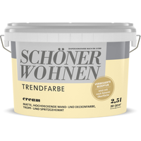 Schöner Wohnen Farbe Trendfarbe 'Cream' cremebeige matt 2,5 l