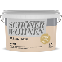 Schöner Wohnen Farbe Trendfarbe 'Sand' sandfarben matt 2,5 l