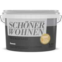 Schöner Wohnen Farbe Trendfarbe 'Luna' schwarzgrau matt 2,5 l