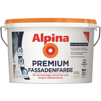 Alpina Premium-Fassadenfarbe weiß matt 2,5 l