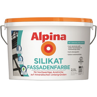 Alpina Silikat-Fassadenfarbe weiß matt 2,5 l