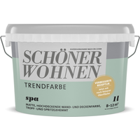 Schöner Wohnen Farbe Trendfarbe 'Spa' graugrün matt 1 l