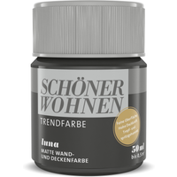 Schöner Wohnen Farbe Trendfarbe 'Luna' schwarzgrau matt 50 ml