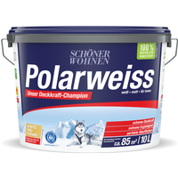 Schöner Wohnen Farbe Wandfarbe 'Polarweiß' matt 10 l
