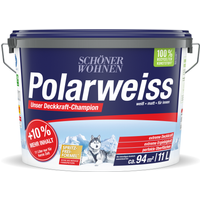 Schöner Wohnen Farbe Wandfarbe 'Polarweiß' matt 11 l