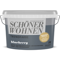 Schöner Wohnen Farbe Trendfarbe 'Blueberry' blau matt 1 l