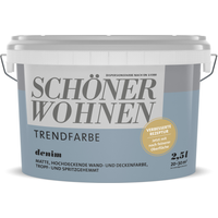Schöner Wohnen Farbe Trendfarbe 'Denim' jeansblau matt 2,5 l