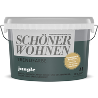 Schöner Wohnen Farbe Trendfarbe 'Jungle' graugrün matt 1 l