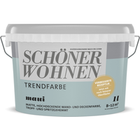 Schöner Wohnen Farbe Trendfarbe 'Maui' blaugrau matt 1 l