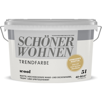 Schöner Wohnen Farbe Trendfarbe 'Wool' wollweiß matt 5 l