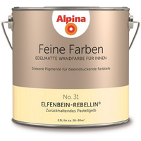 Alpina Feine Farben 'Elfenbein Rebellin' pastellgelb matt 2,5 l