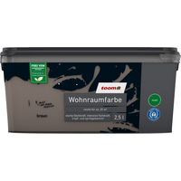 toom Wohnraumfarbe braun matt 2,5 l