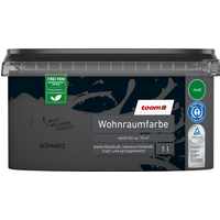 toom Wohnraumfarbe schwarz matt 1 l