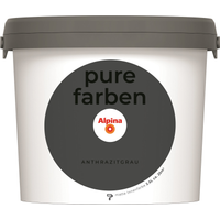 Alpina Wandfarbe 'pure farben' anthrazitgrau matt 2,5 l