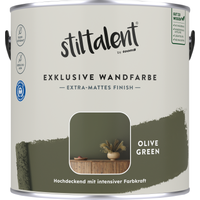 Stiltalent Wandfarbe 'olive green' matt 2,5 l