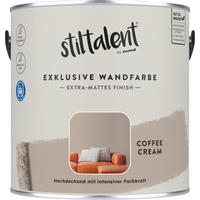 Stiltalent Wandfarbe 'coffee cream' matt 2,5 l