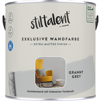 Stiltalent Wandfarbe 'granny grey' matt 2,5 l