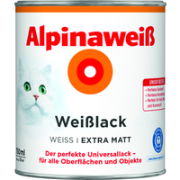Weißlack 'Alpinaweiß' extramatt 750 ml