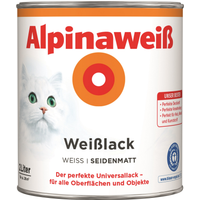 Weißlack 'Alpinaweiß' seidenmatt 2 l