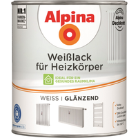 Alpina Heizkörperlack weiß glänzend 750 ml