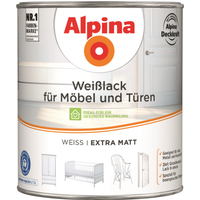 Alpina Weißlack für Möbel und Türen matt 2 l