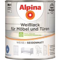 Alpina Weißlack für Möbel und Türen seidenmatt 750 ml