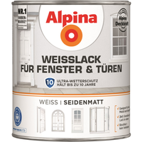 Alpina Weißlack für Fenster und Türen seidenmatt 750 ml