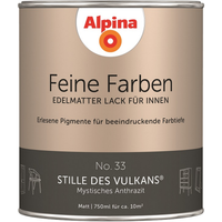 Alpina Feine Farben 'Stille des Vulkans' anthrazitgrau matt 750 ml