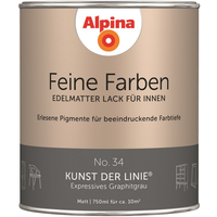 Alpina Feine Farben 'Kunst der Linie' graphitfarben matt 750 ml