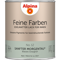 Alpina Feine Farben 'Sanfter Morgentau' graugrün matt 750 ml