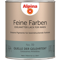 Alpina Feine Farben 'Quelle der Gelehrten' mittelblau matt 750 ml
