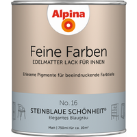 Alpina Feine Farben 'Steinblaue Schönheit' blaugrau matt 750 ml
